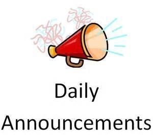 EMS Daily Announcements