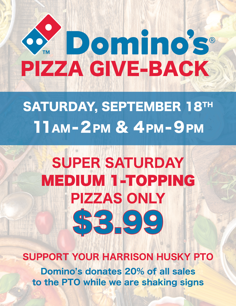 DOMINO'S PIZZA CARRY OUT ONLY