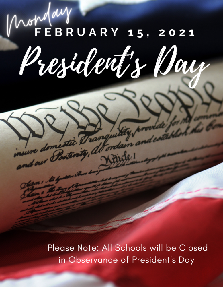 Reminder: Upcoming President's Day