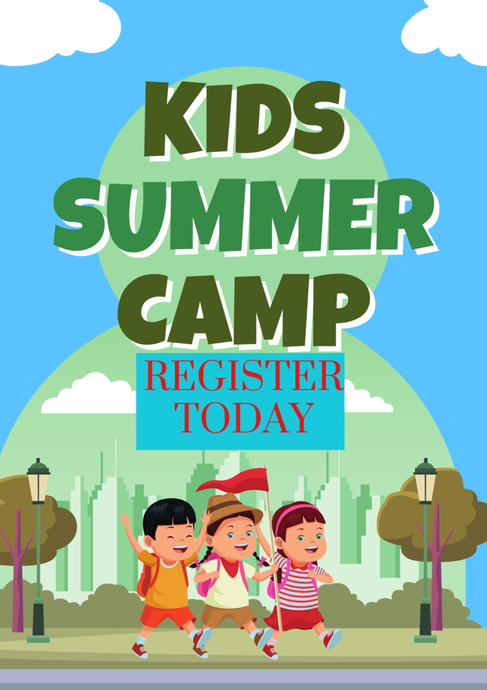 BYC summer camp kids poster