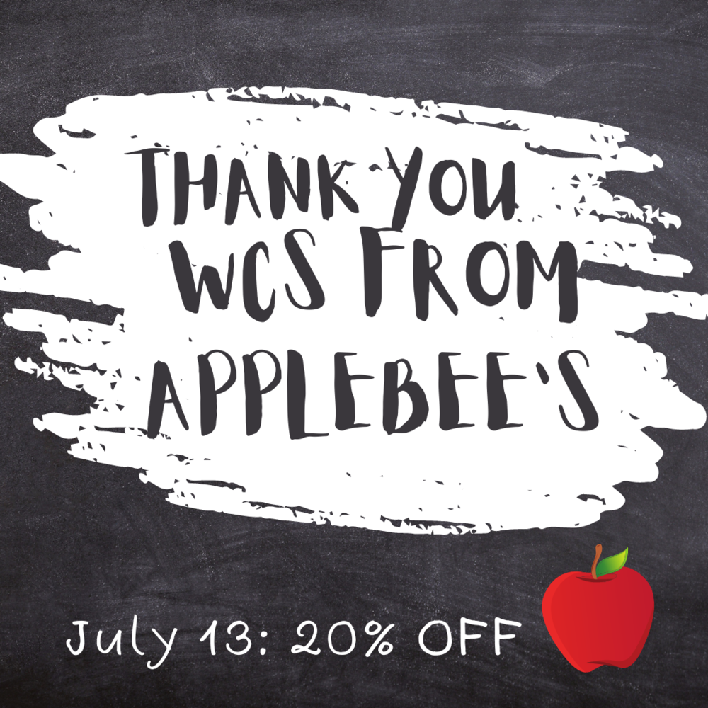 Applebee's wednesday in July 20 Percent