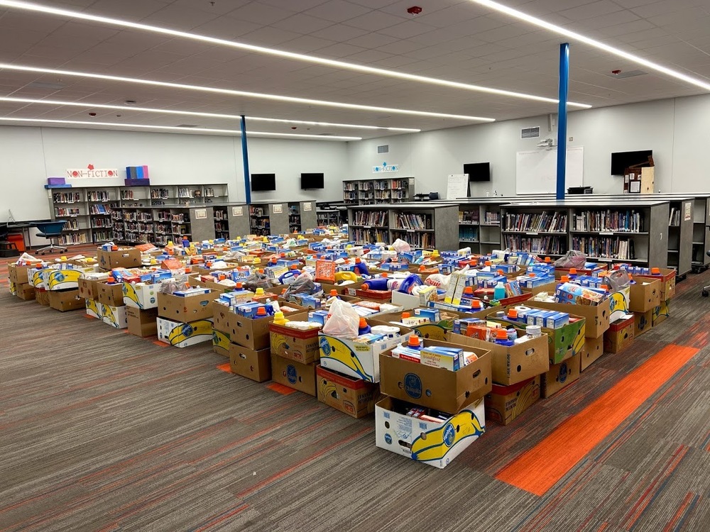 Food Drive in Library