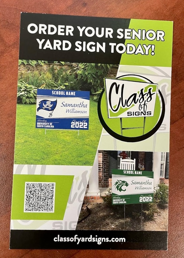 Class of 2022  Senior Yard Sign