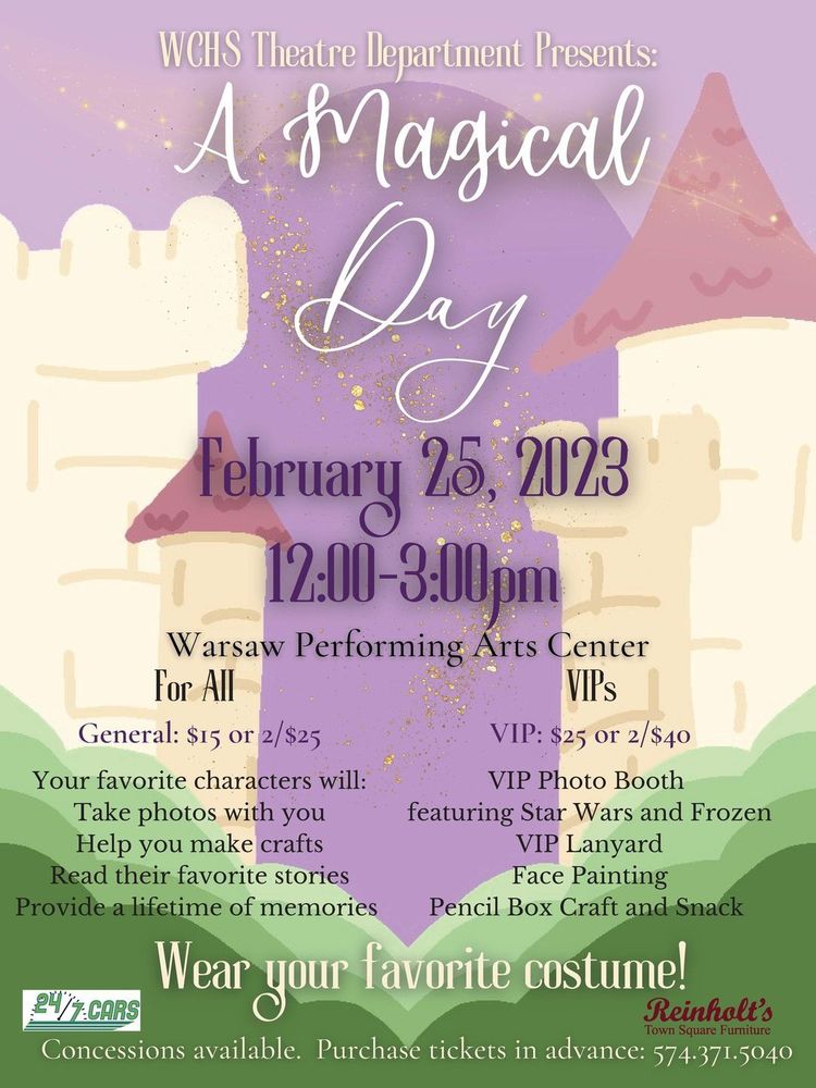"A Magical Day" Announcement Flyer (Information Contained in News Article)