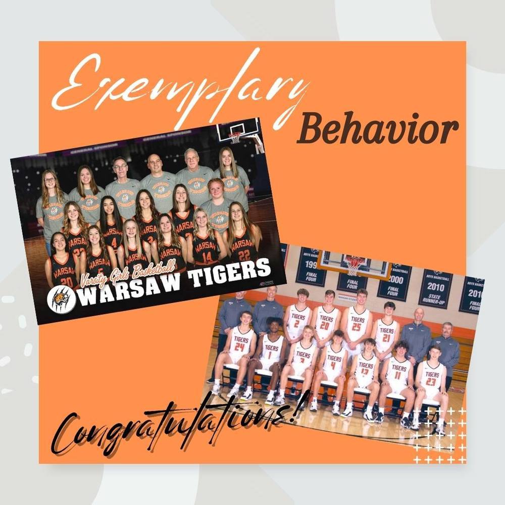 WCHS Boys’ and Girls’ Basketball Teams Receive IHSAA Exemplary Behavior