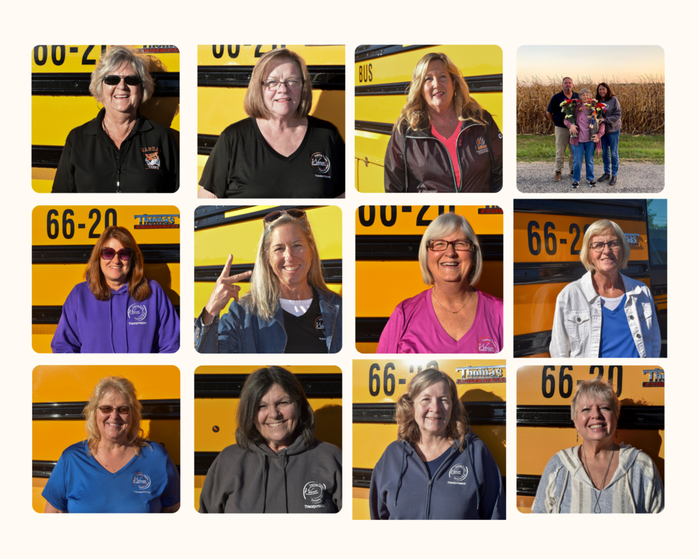 Collage of School Bus Drivers 