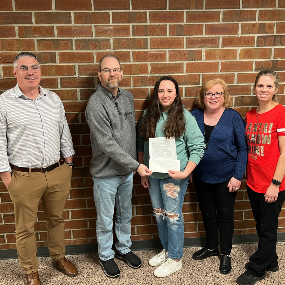 Lillian Dunbar Wins VFW Writing Contest Edgewood Middle School