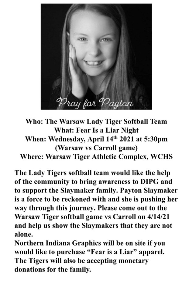 April 14: Support Payton Slaymaker @ WCHS Click to Read More