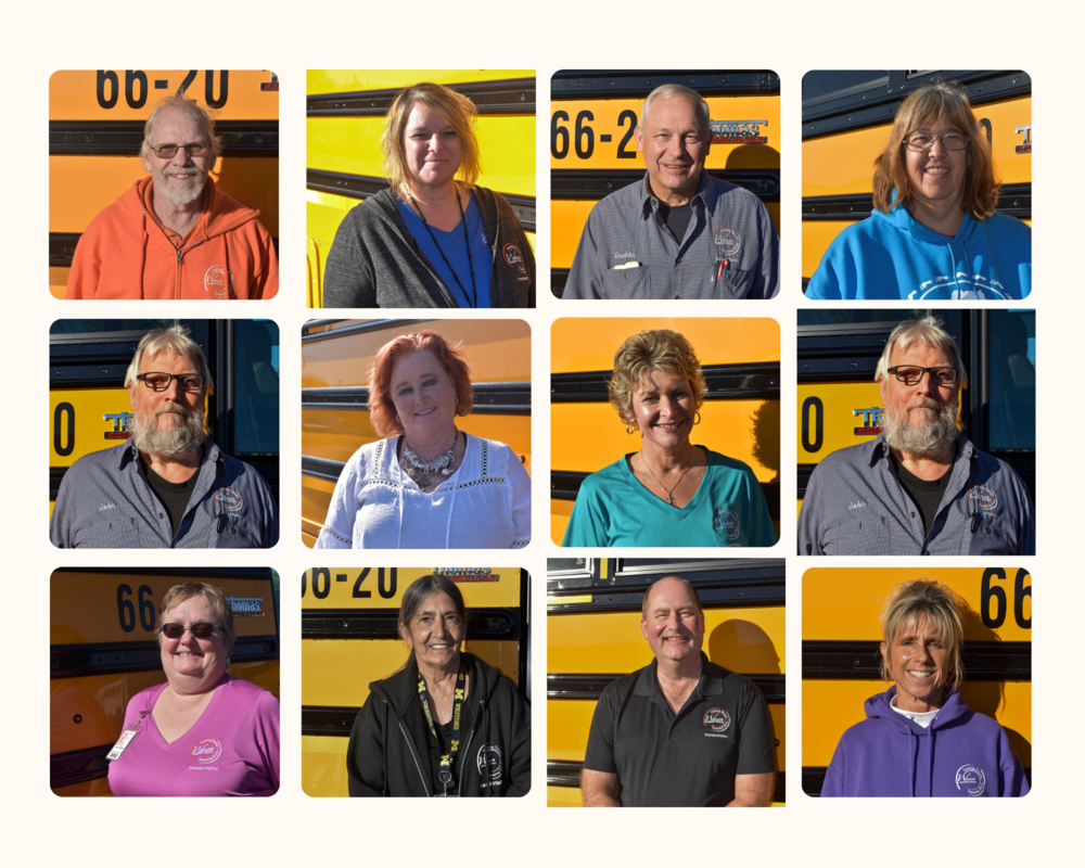 School Bus Safety Photo Collage 
