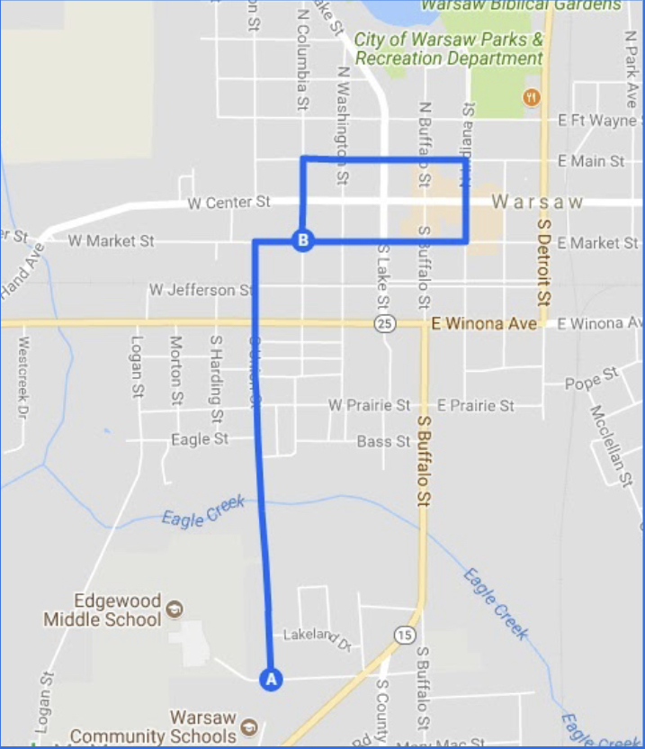 Homecoming Parade Route