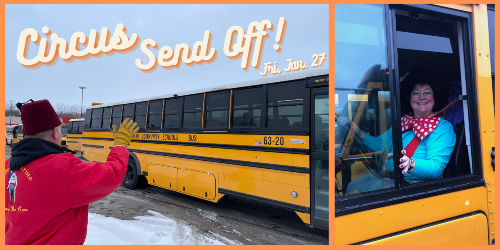 WCS Circus Send Off Photo Provided: Bus Driver Kate Bell 