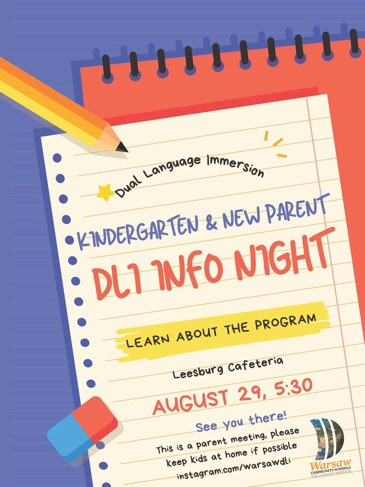 DLI Kindergarten Parent Night