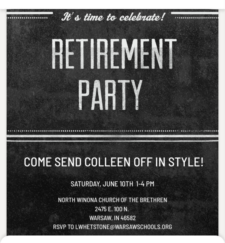 Ms. Eastis’ retirement open house 
