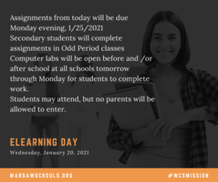 eLearning Due Date & Notes
