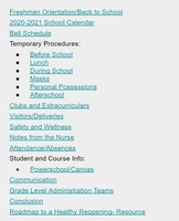 WCHS/WACC Back to School Information Presentation