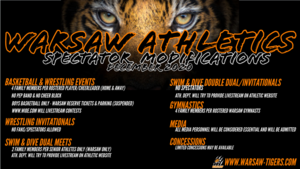 Warsaw Athletics Spectator Modifications: December 2020