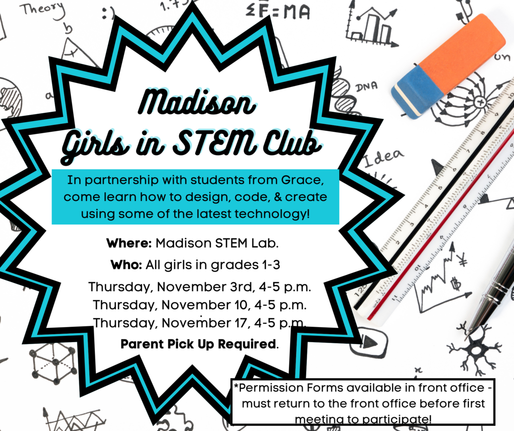 Girls in STEM Club Flyer