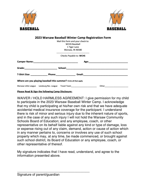 Baseball Registration 1