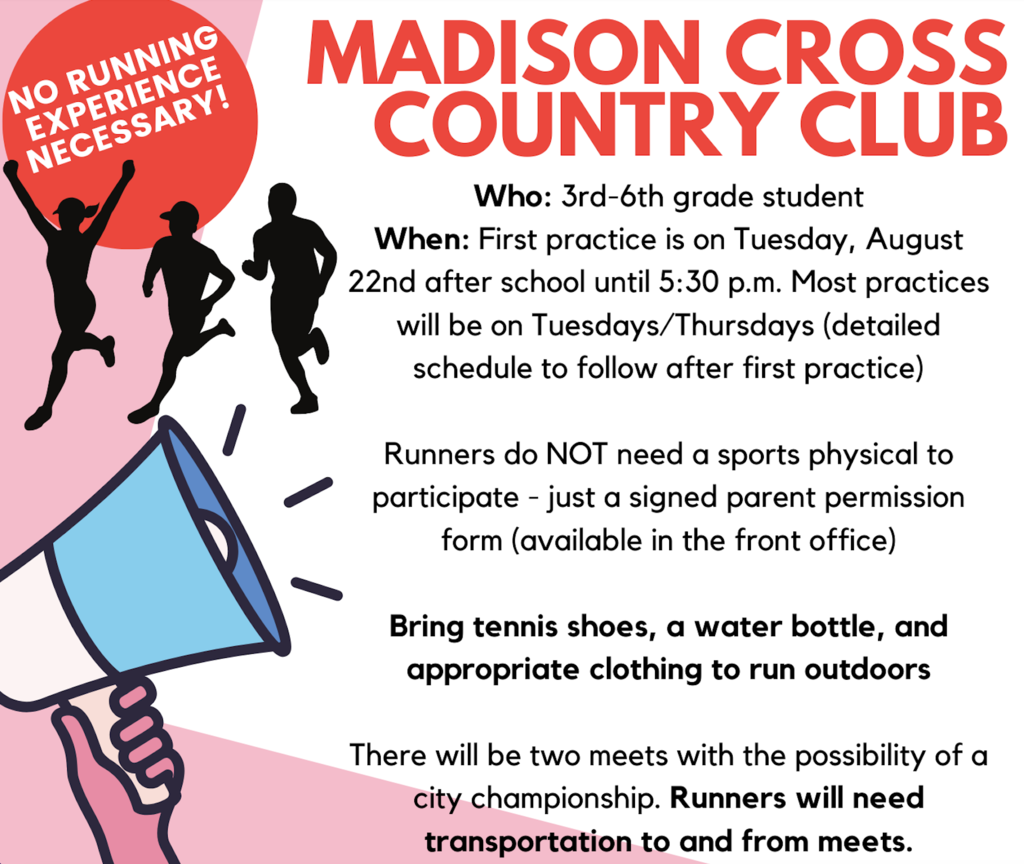 Madison Cross Country Club Flier