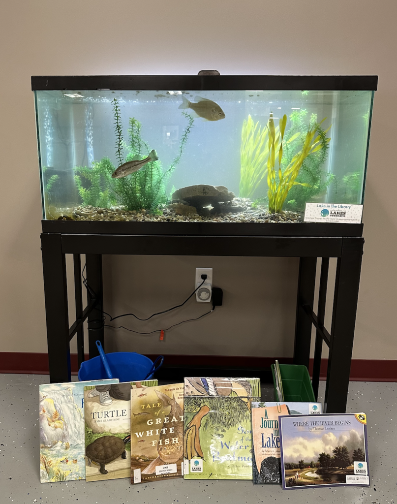 Lake in the Library fish tank